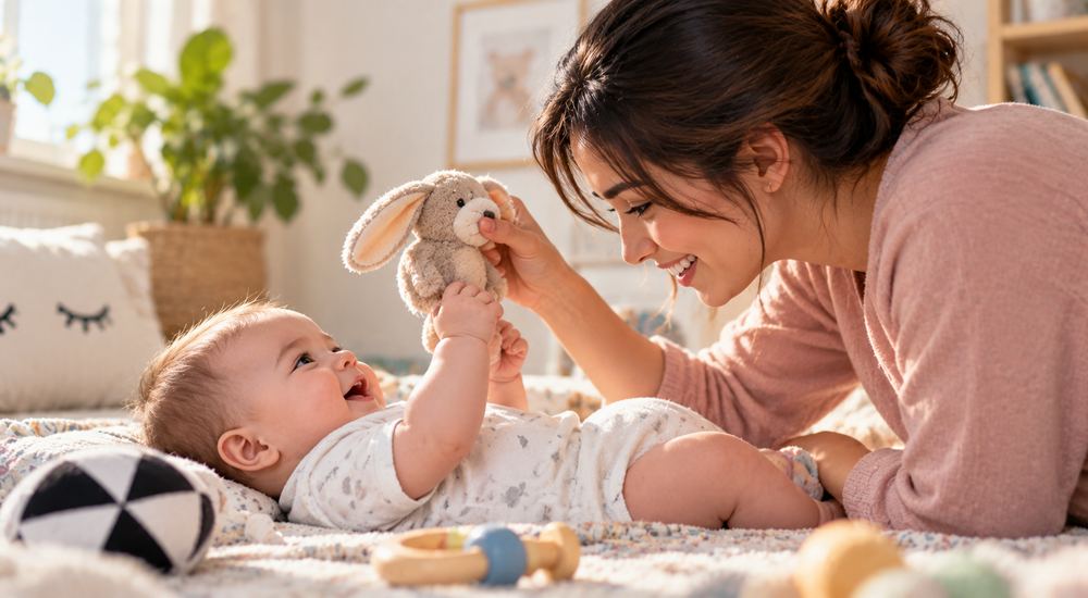 بازی برای نوزاد 1 الی 3 ماهه