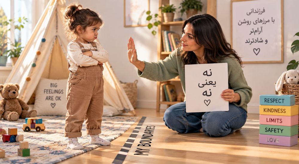 حدو مرز گذاشتن برای کودک